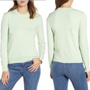 Prima Notch Sleeve Crewneck Sweater (A)